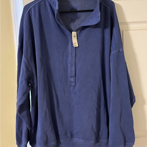 aerie Sweaters - aerie oh snap! Sweatshirt - Marbled blue